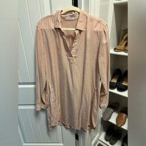 Womens tencel shirt dress